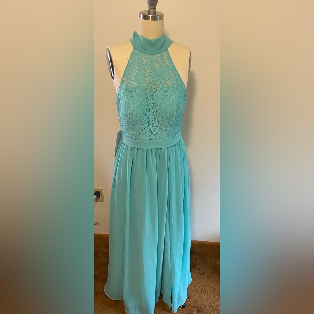 Azazie Emilia A-Line Chiffon Floor Length Dress